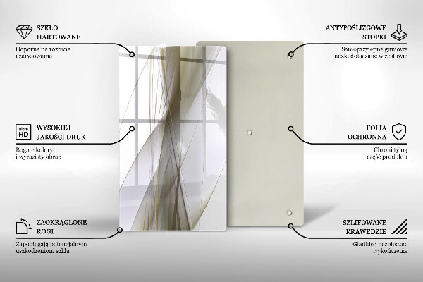 Osłona do kuchni na ścianę Abstrakcja linie design
