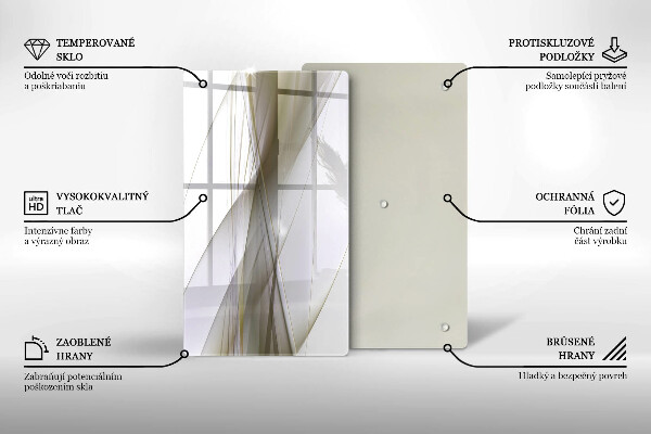 Osłona do kuchni na ścianę Abstrakcja linie design