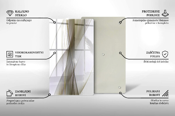 Osłona do kuchni na ścianę Abstrakcja linie design
