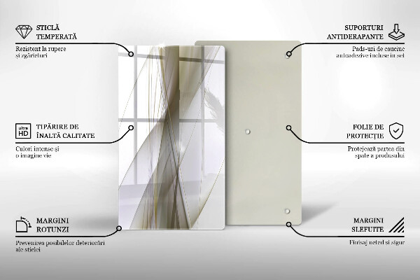 Osłona do kuchni na ścianę Abstrakcja linie design