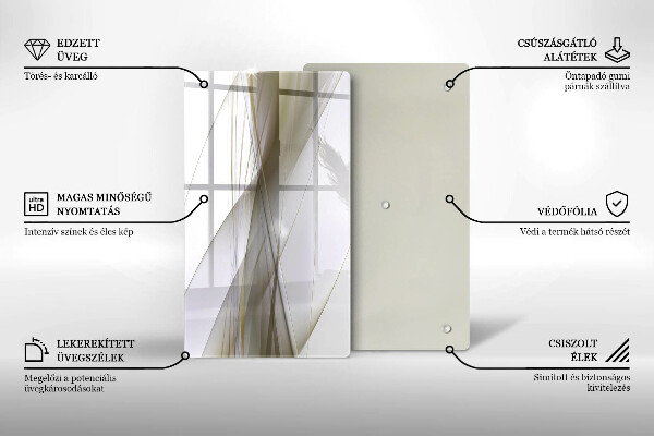 Osłona do kuchni na ścianę Abstrakcja linie design