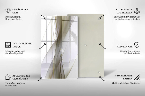 Osłona do kuchni na ścianę Abstrakcja linie design