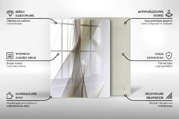Osłona do kuchni na ścianę Abstrakcja linie design