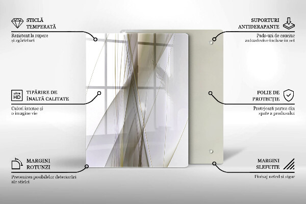Osłona do kuchni na ścianę Abstrakcja linie design