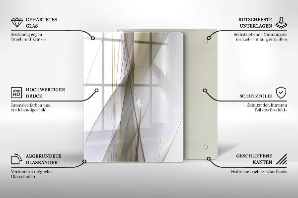 Osłona do kuchni na ścianę Abstrakcja linie design
