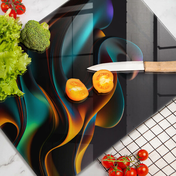 Osłona ściany przy kuchence gazowej Kolorowa abstrakcja