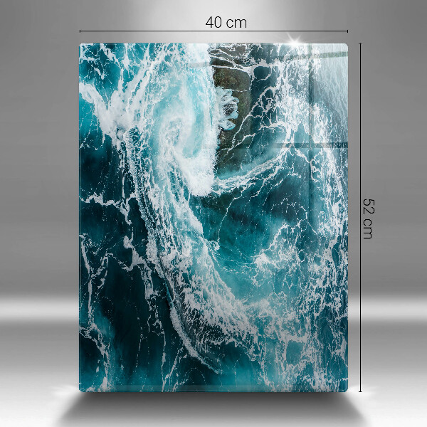 Płyta ochronna na indukcję Spieniona fale wody