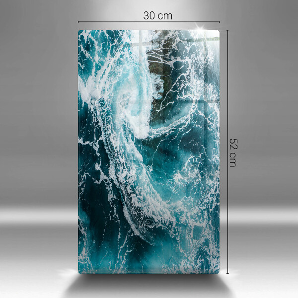 Płyta ochronna na indukcję Spieniona fale wody