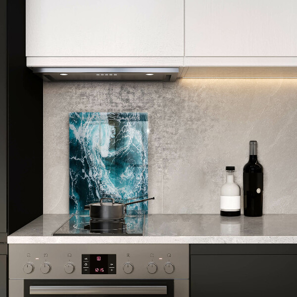 Płyta ochronna na indukcję Spieniona fale wody