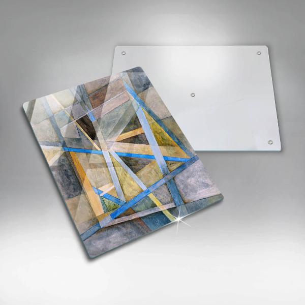 Osłona do kuchni na ścianę Malowane linie Abstrakcja