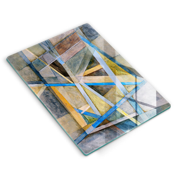 Osłona do kuchni na ścianę Malowane linie Abstrakcja