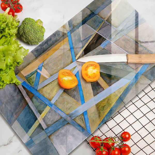 Osłona do kuchni na ścianę Malowane linie Abstrakcja