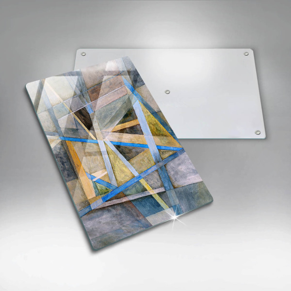 Osłona do kuchni na ścianę Malowane linie Abstrakcja