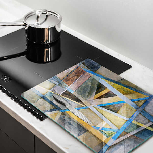 Osłona do kuchni na ścianę Malowane linie Abstrakcja