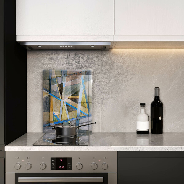 Osłona do kuchni na ścianę Malowane linie Abstrakcja