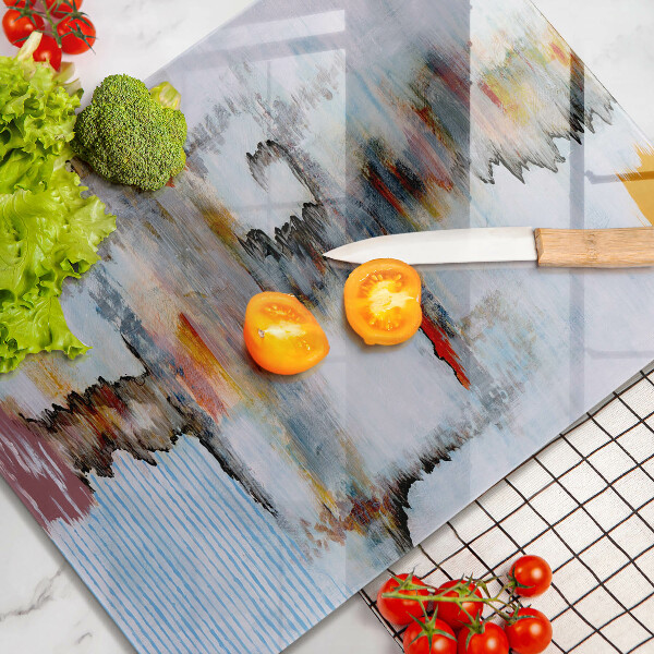 Osłona do kuchni na ścianę Farby abstrakcja