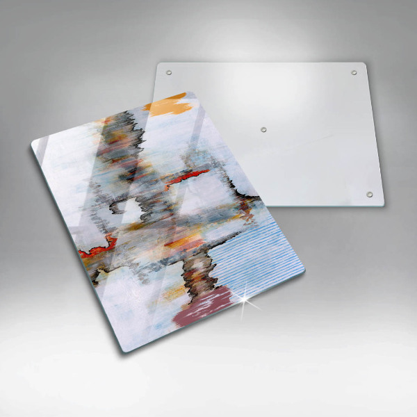 Osłona do kuchni na ścianę Farby abstrakcja