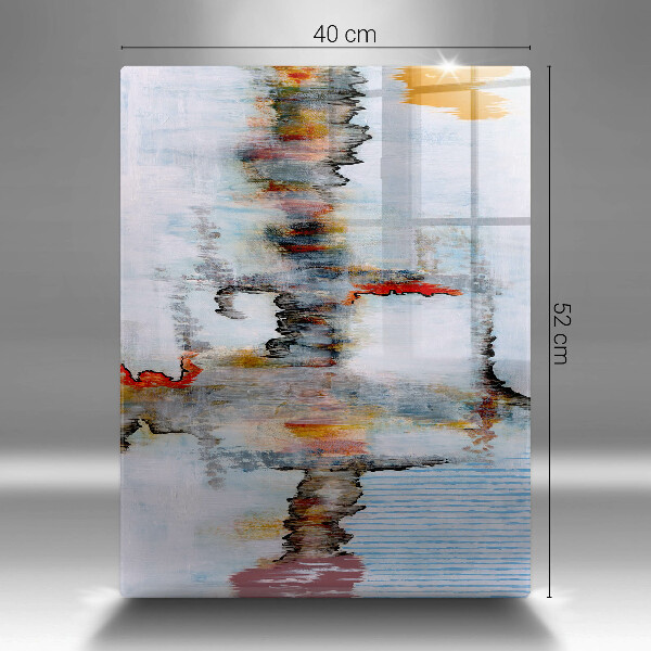 Osłona do kuchni na ścianę Farby abstrakcja