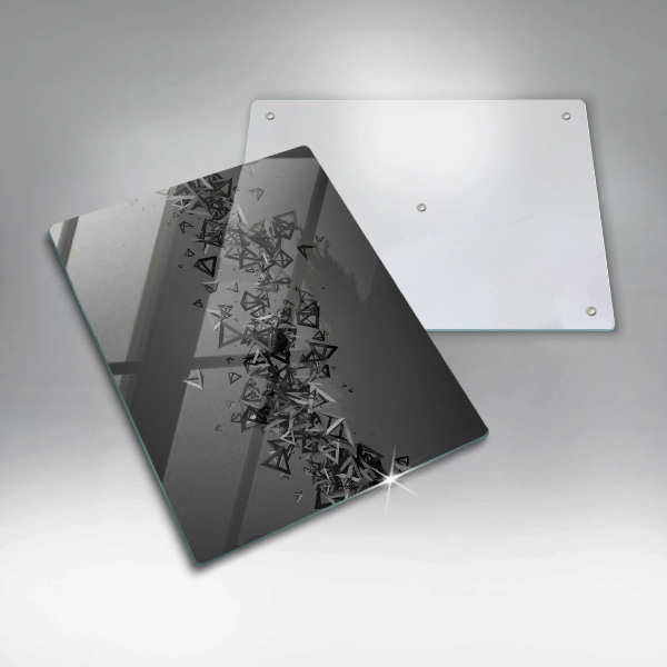 Osłona do kuchni na ścianę Abstrakcja kształty 3D