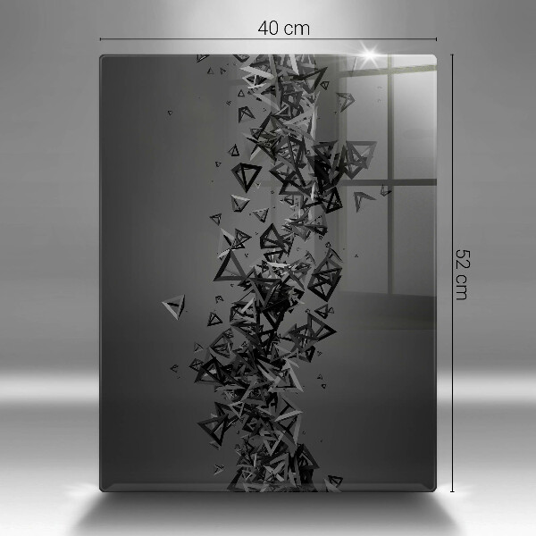 Osłona do kuchni na ścianę Abstrakcja kształty 3D