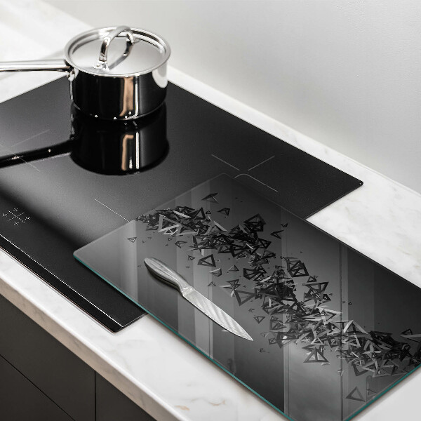 Osłona do kuchni na ścianę Abstrakcja kształty 3D