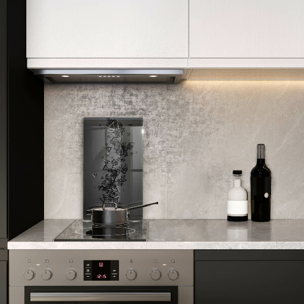 Osłona do kuchni na ścianę Abstrakcja kształty 3D