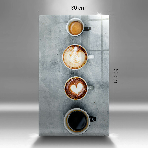 Osłona na ścianę w kuchni Kuchnia - kubki kawy