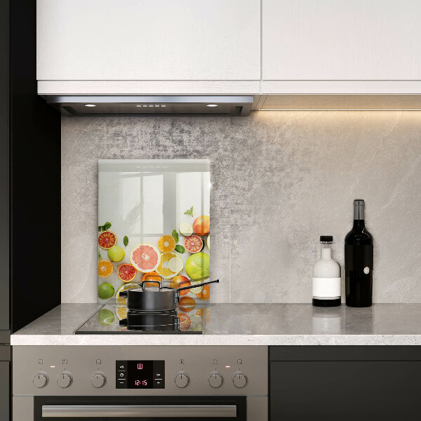 Osłona na ścianę w kuchni Owoce cytrusy