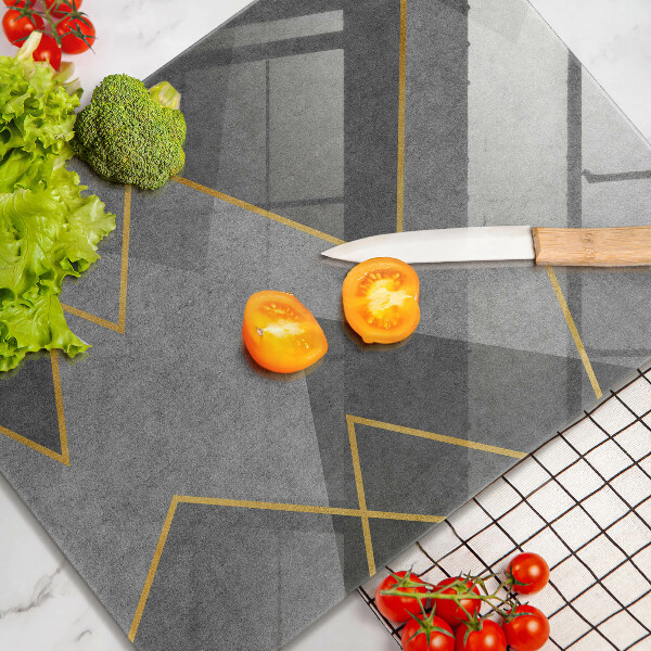 Osłona na ścianę w kuchni Ostre kształty