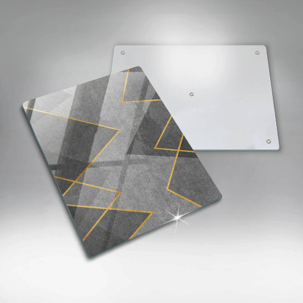 Osłona na ścianę w kuchni Ostre kształty