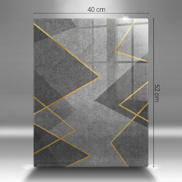 Osłona na ścianę w kuchni Ostre kształty