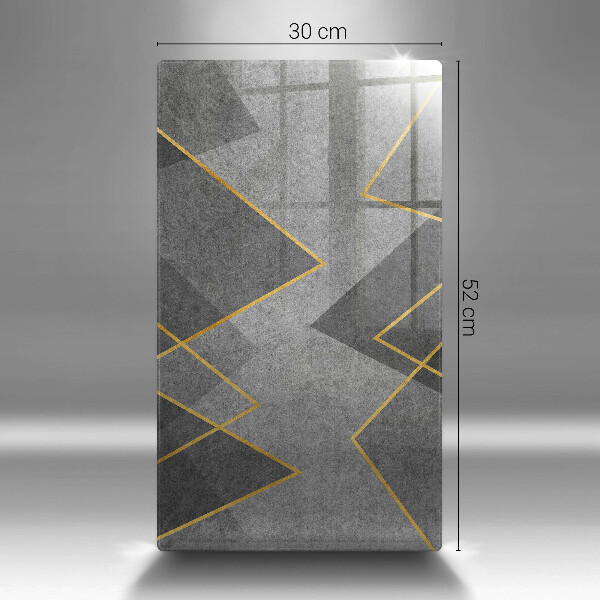 Osłona na ścianę w kuchni Ostre kształty