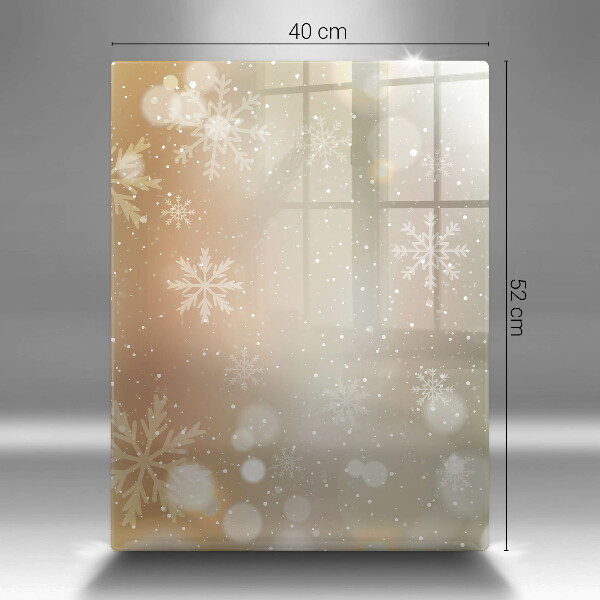 Osłona na ścianę w kuchni Płatki śniegu