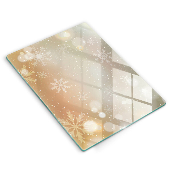 Osłona na ścianę w kuchni Płatki śniegu