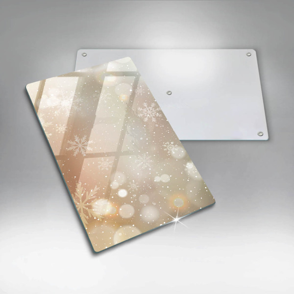 Osłona na ścianę w kuchni Płatki śniegu