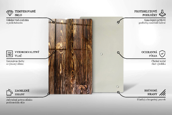 Osłona na ścianę w kuchni Tekstura drewno