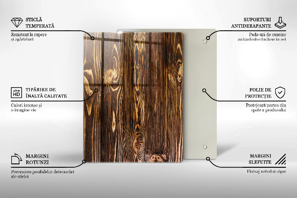 Osłona na ścianę w kuchni Tekstura drewno