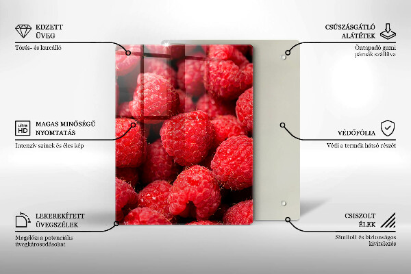 Osłona na ścianę w kuchni Owoce maliny