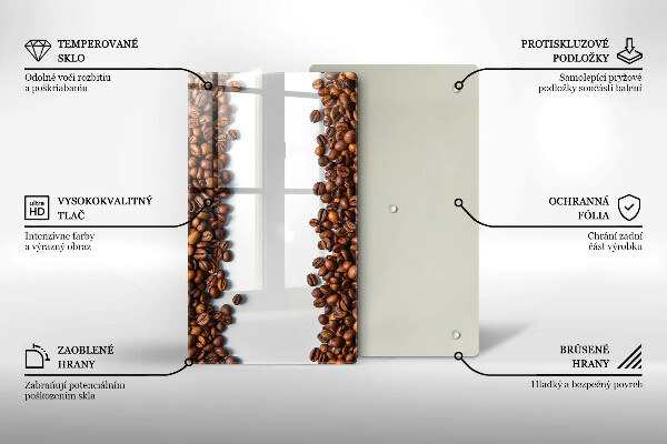 Osłona na ścianę w kuchni Kawa ziarna