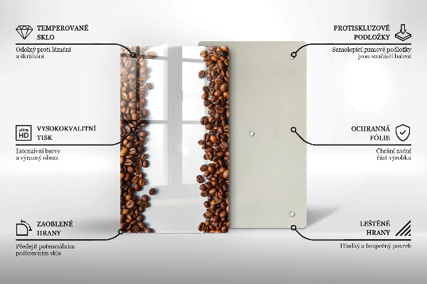 Osłona na ścianę w kuchni Kawa ziarna