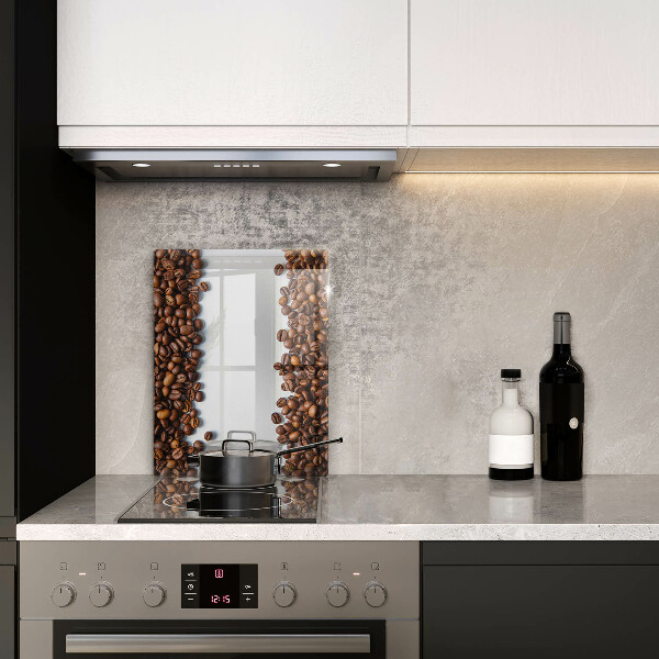 Osłona na ścianę w kuchni Kawa ziarna