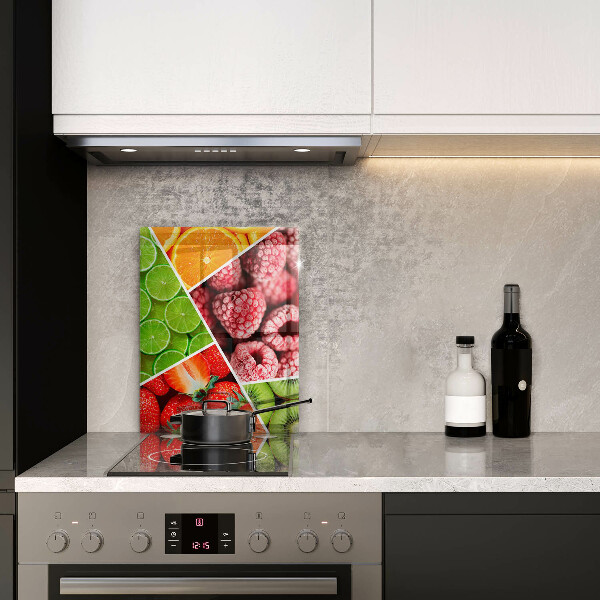 Osłona na ścianę w kuchni Kolorowe owoce