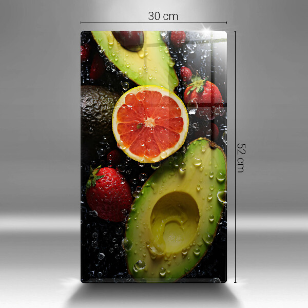 Osłona na ścianę w kuchni Owoce i warzywa