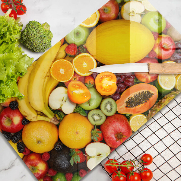 Osłona na ścianę w kuchni Kolekcja owoców