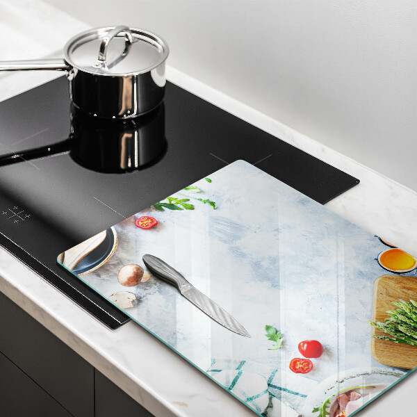 Osłona na ścianę w kuchni Składniki w kuchni