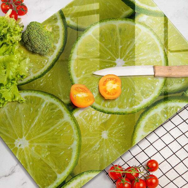 Osłona na ścianę w kuchni Plasterki limonki