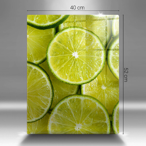 Osłona na ścianę w kuchni Plasterki limonki