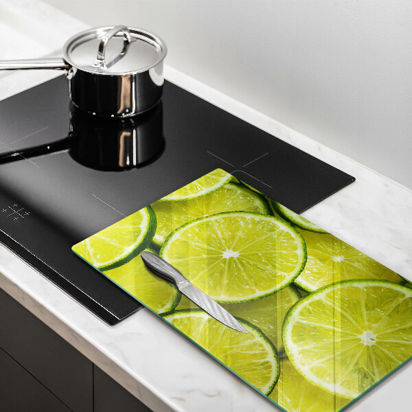 Osłona na ścianę w kuchni Plasterki limonki