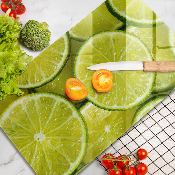 Osłona na ścianę w kuchni Plasterki limonki