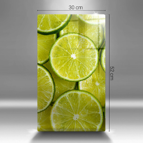 Osłona na ścianę w kuchni Plasterki limonki